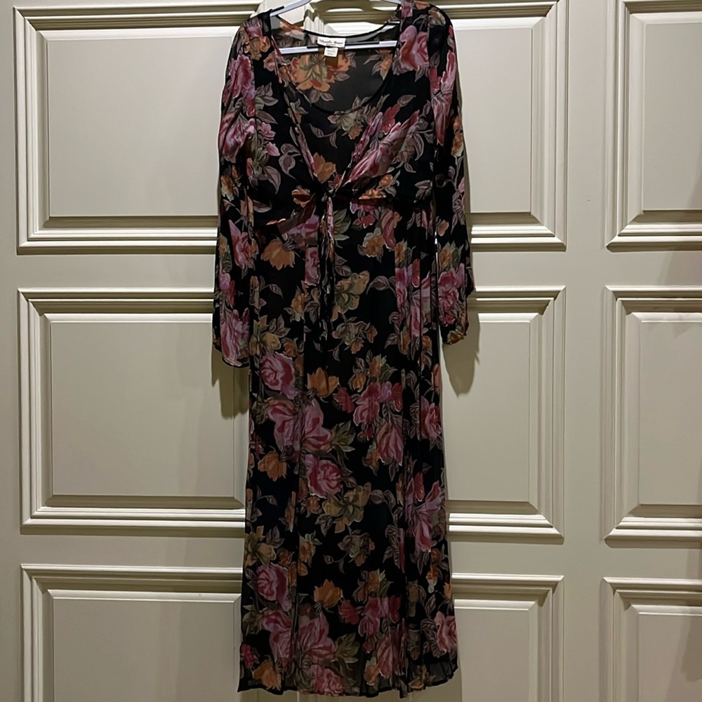 Vintage 1991 Alexander Brown Los Angeles maxi dress.